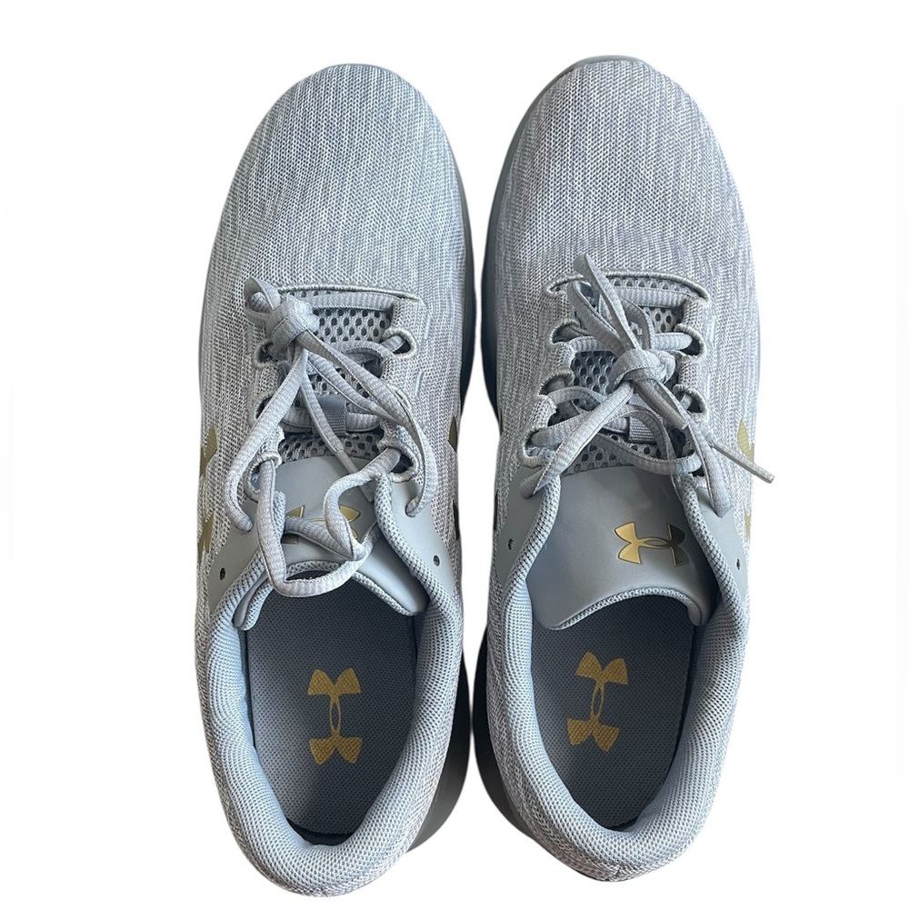 New Under Armour Remix Men Gray Sneakers Size 10.5 - Picture 5 of 10